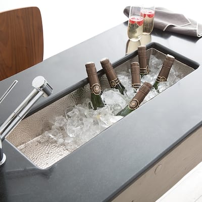 Rio Chico Brushed Nickel Universal Mount Bar/ Prep Trough Sink