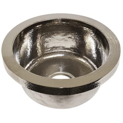 Mojito Hammered Polished Nickel Drop-in Bar/ Prep Sink