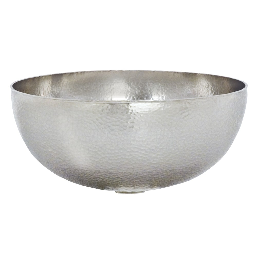 Maestro Petit Brushed Nickel Vessel Bathroom Sink - 12.5" x 5.75"