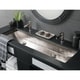 preview thumbnail 3 of 1, Trough Polished Nickel 48-inch Undermount/ Drop-in Bathroom Sink Polished Nickel