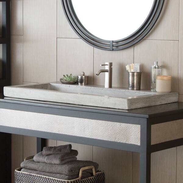 36 Nativestone Trough Drop In Rectangular Bathroom Sink Rectangular Bathroom Sink