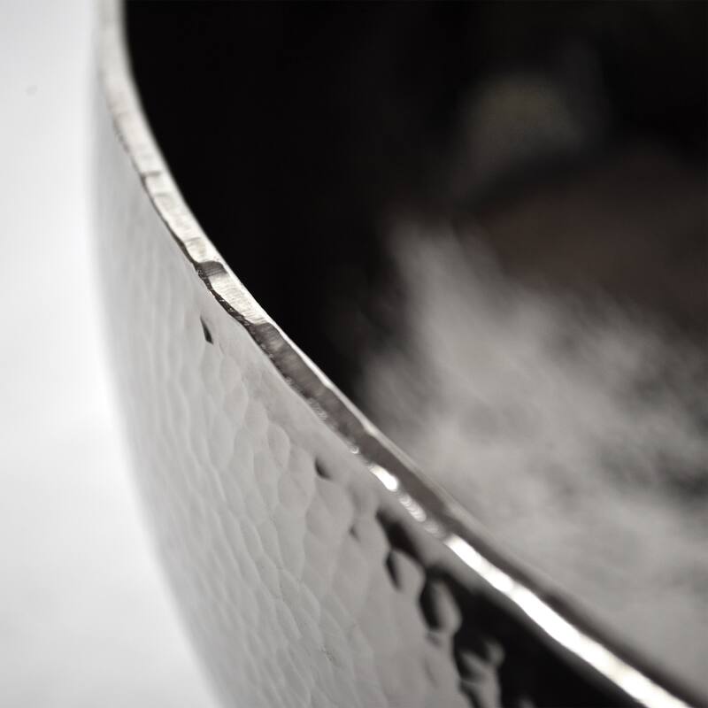 Maestro Polished Nickel Vessel Round Bathroom Sink