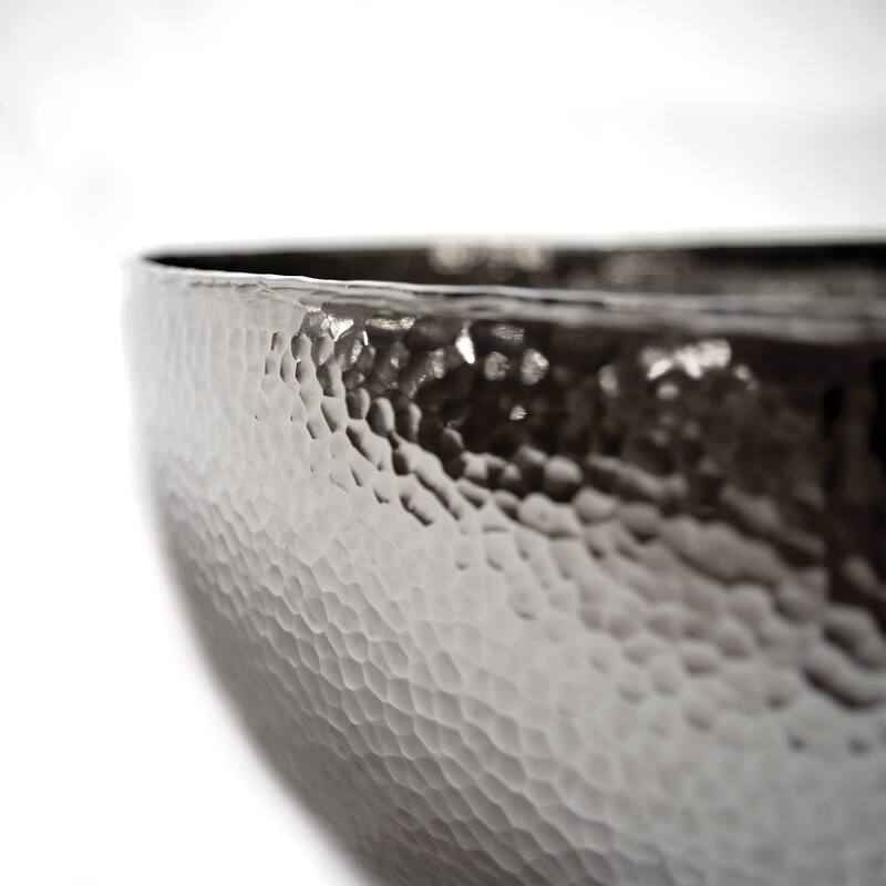 Maestro Polished Nickel Vessel Round Bathroom Sink