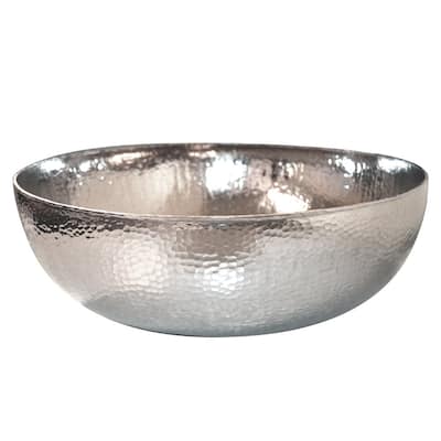 Maestro Polished Nickel Vessel Round Bathroom Sink