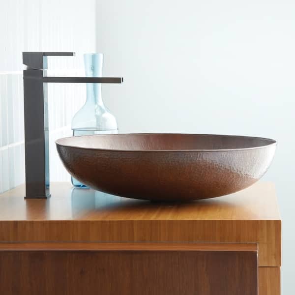 Shop Maestro Sonata Antique Copper Vessel Bathroom Sink Overstock 18235344