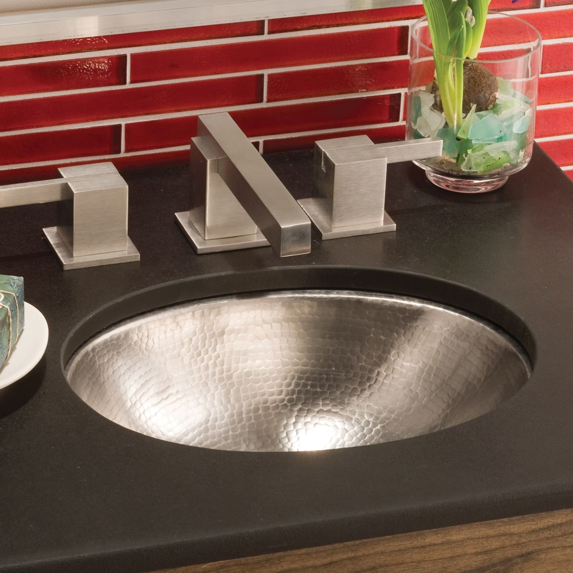 Baby Classic Brushed Nickel Bathroom Sink - Brushed nickel
