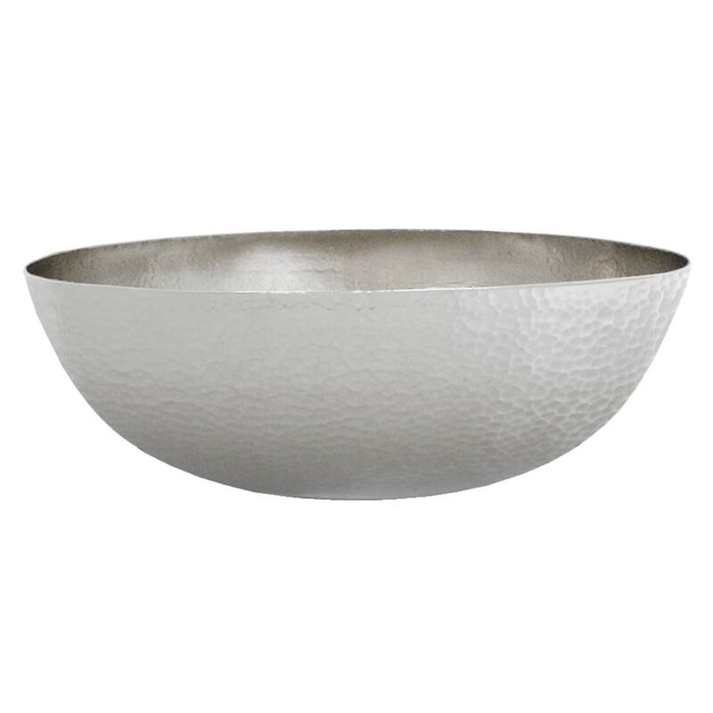 Maestro Brushed Nickel Vessel Oval Bathroom Sink