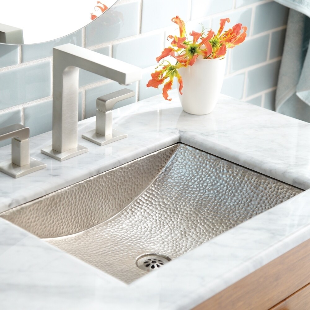 Avila Brushed Nickel Undermount Bathroom Sink 21 X 15 4 5 Avila Brushed Nickel Undermount Bathroom Sink 21 X 15 4 5