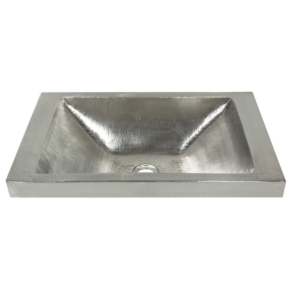 Hana Brushed Nickel Drop-in Bathroom Sink