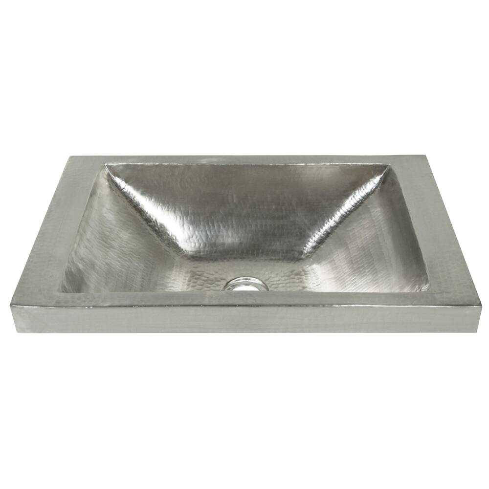 Hana Brushed Nickel Drop-in Bathroom Sink