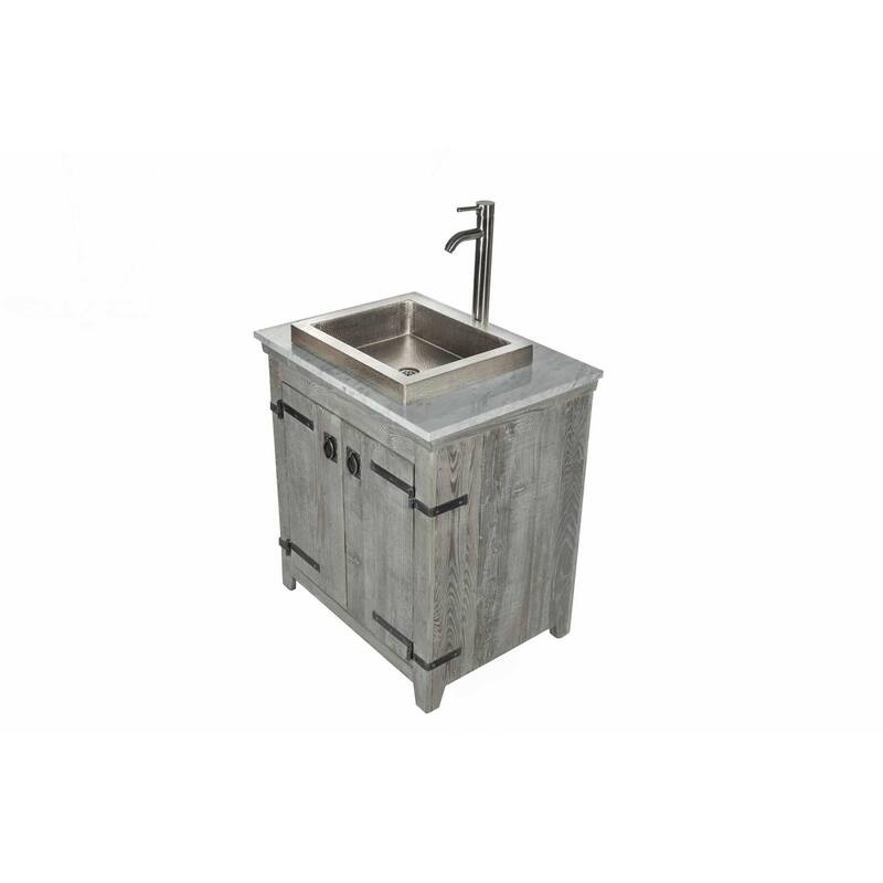 Tatra Brushed Nickel Drop-in Bathroom Sink