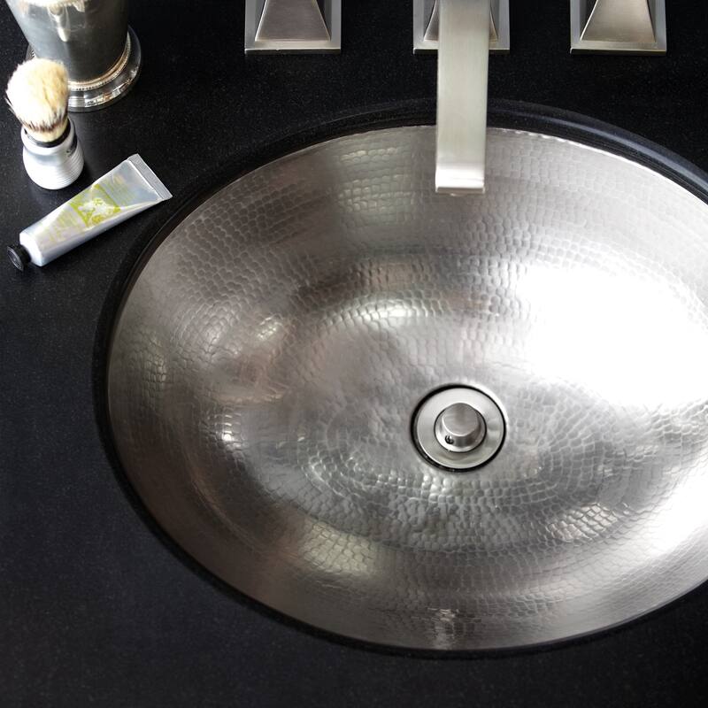 Classic Brushed Nickel Undermount Bathroom Sink