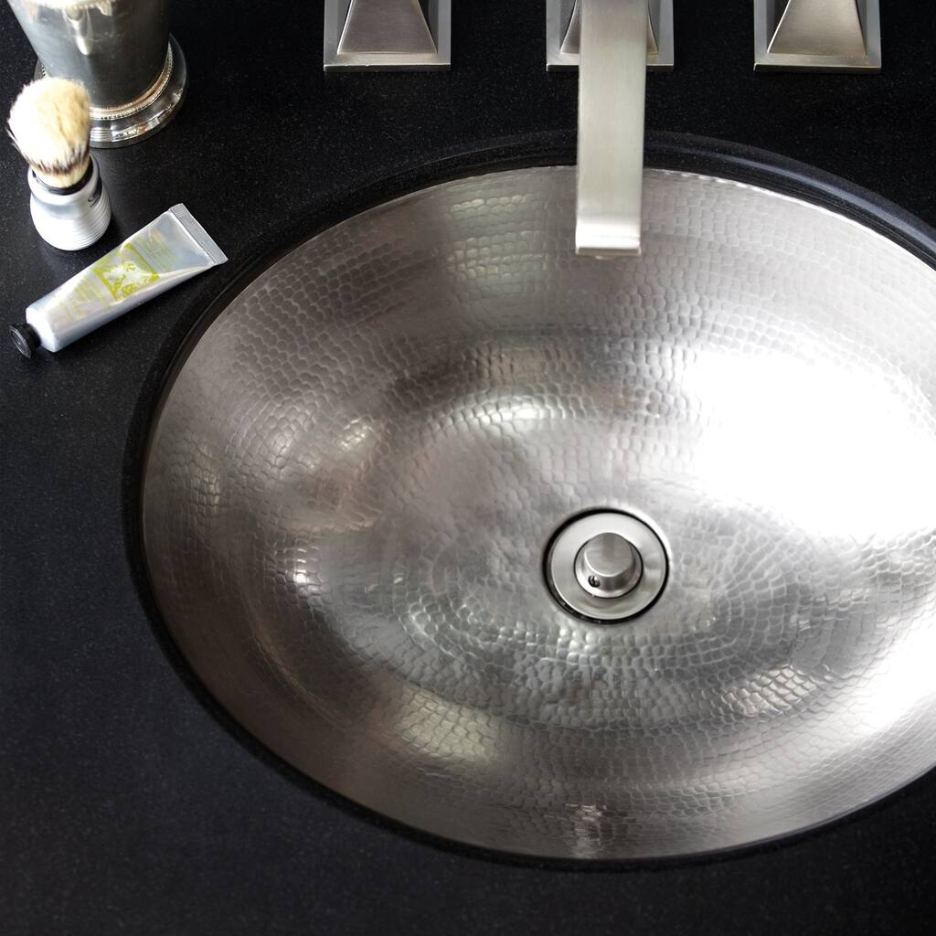 Classic Brushed Nickel Undermount Bathroom Sink