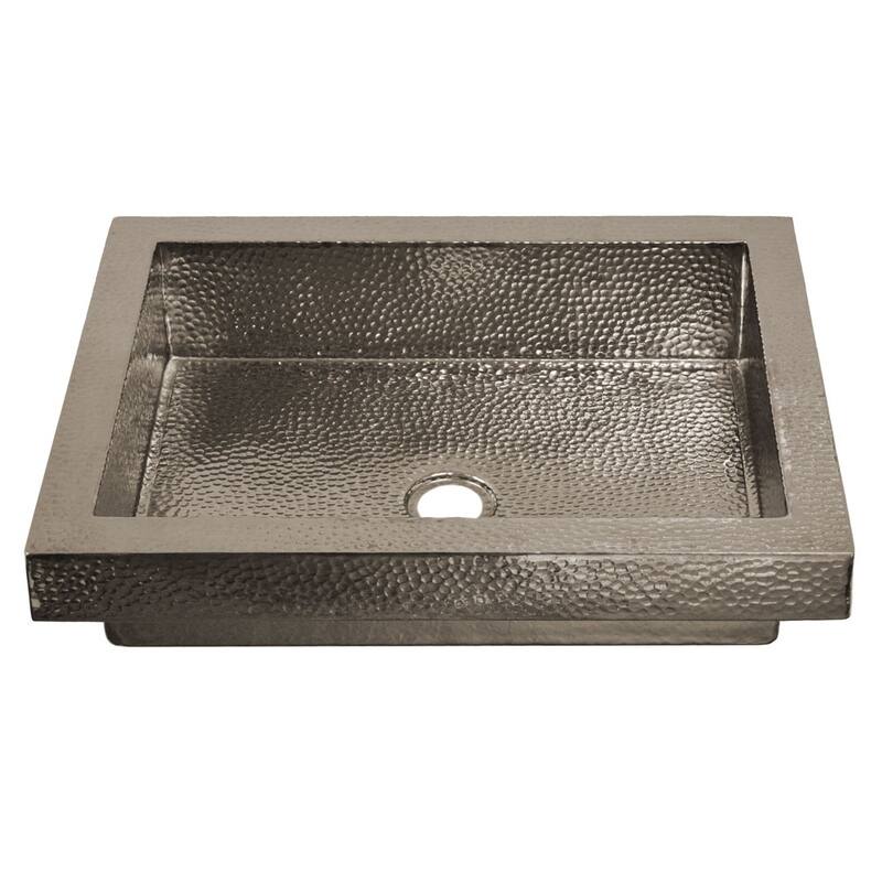 Tatra Polished Nickel Drop-in Bathroom Sink