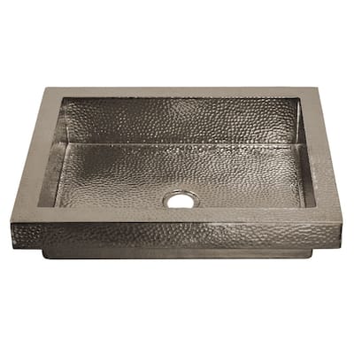 Tatra Polished Nickel Drop-in Bathroom Sink
