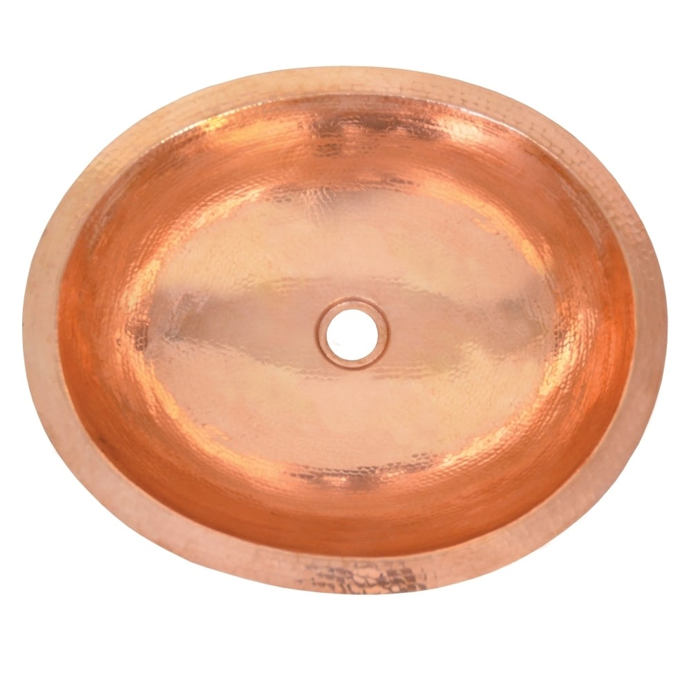 Classic Polished Copper Undermount Bathroom Sink 19 X 16