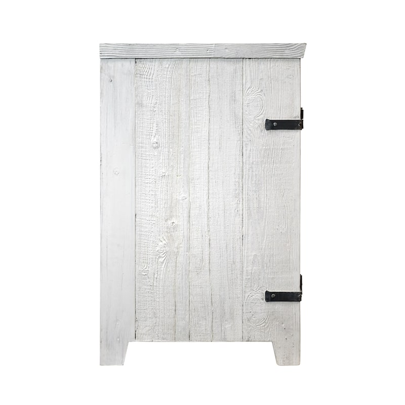Americana Whitewash 48-inch Reclaimed Wood Bathroom Vanity (Base Only)