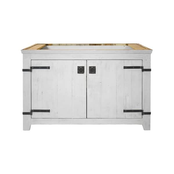 Americana Whitewash 48inch Reclaimed Wood Bathroom Vanity (Base Only) Bed Bath & Beyond
