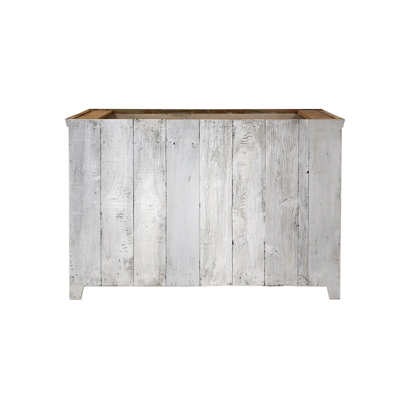 Americana Whitewash 48-inch Reclaimed Wood Bathroom Vanity (Base Only)