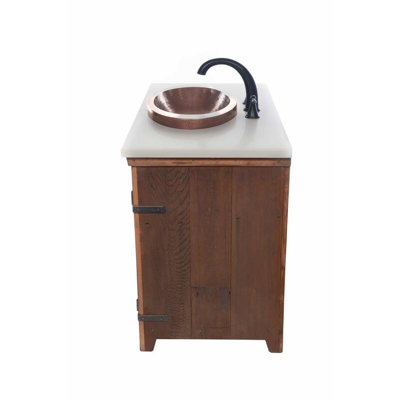 Americana Chestnut 48-inch Reclaimed Wood Bathroom Vanity (Base Only)