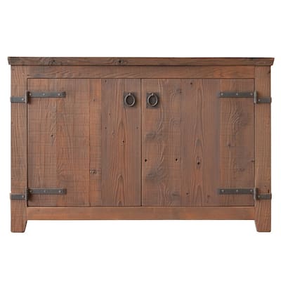 Americana Chestnut 48-inch Reclaimed Wood Bathroom Vanity (Base Only)