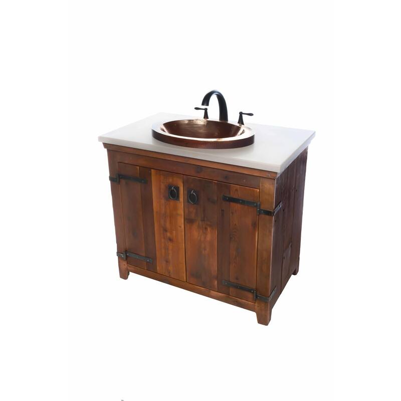 Americana Chestnut 48-inch Reclaimed Wood Bathroom Vanity (Base Only)