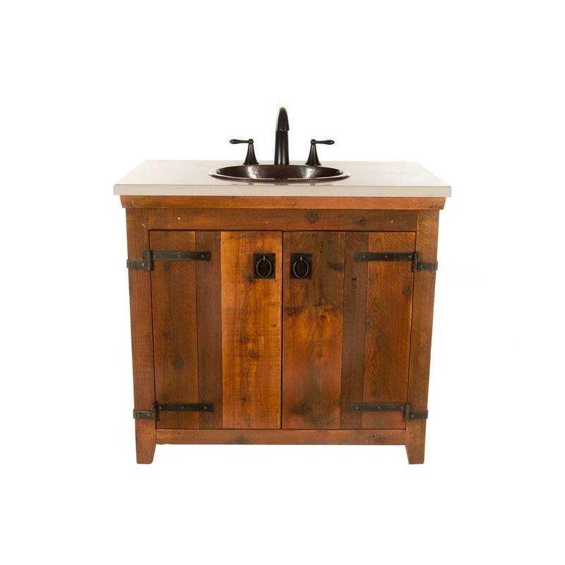 Americana Chestnut 48-inch Reclaimed Wood Bathroom Vanity (Base Only)