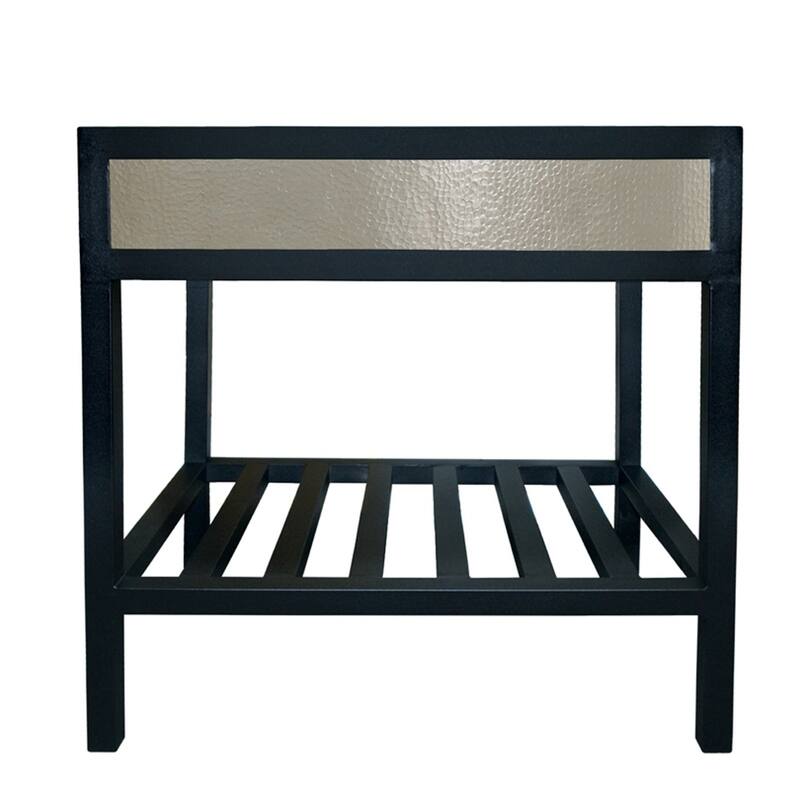 Cuzco Brushed Nickel 30-inch Steel Bath Vanity (Base Only)