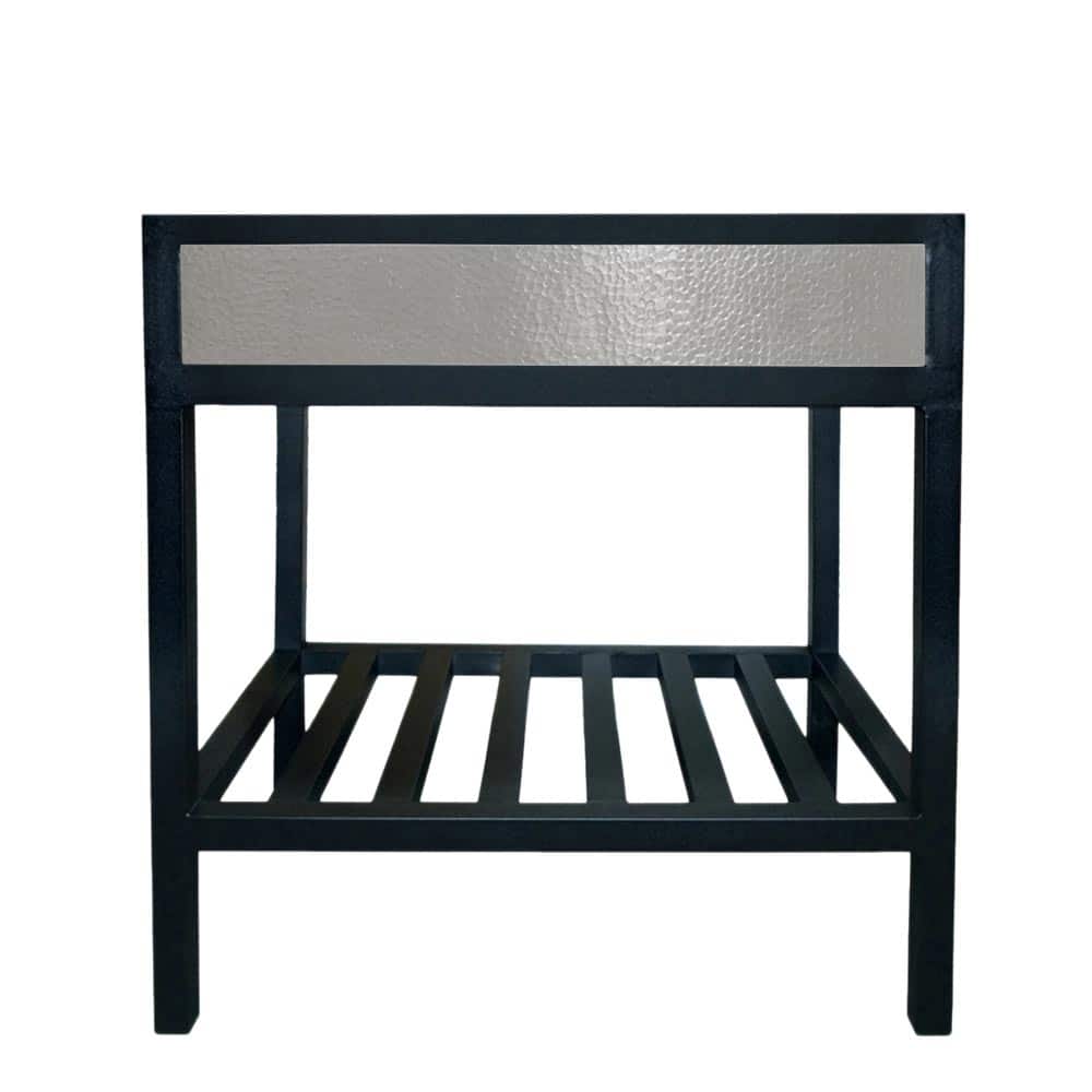 Cuzco Brushed Nickel 30-inch Steel Bath Vanity (Base Only)