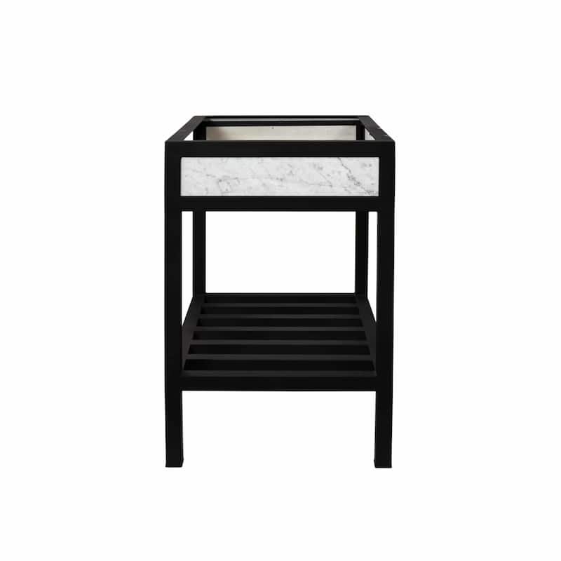 Cuzco Carrara 30-inch Handcrafted Steel Bath Vanity (Base Only)