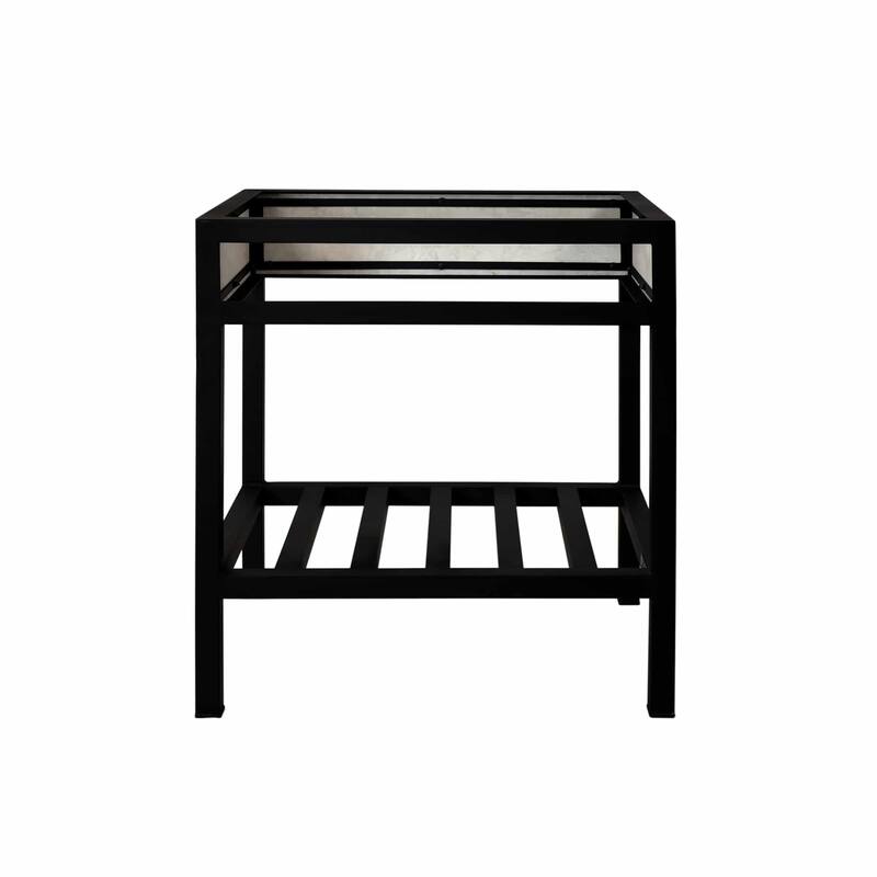 Cuzco Carrara 30-inch Handcrafted Steel Bath Vanity (Base Only)
