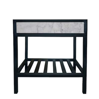 Cuzco Carrara 30-inch Handcrafted Steel Bath Vanity (Base Only)