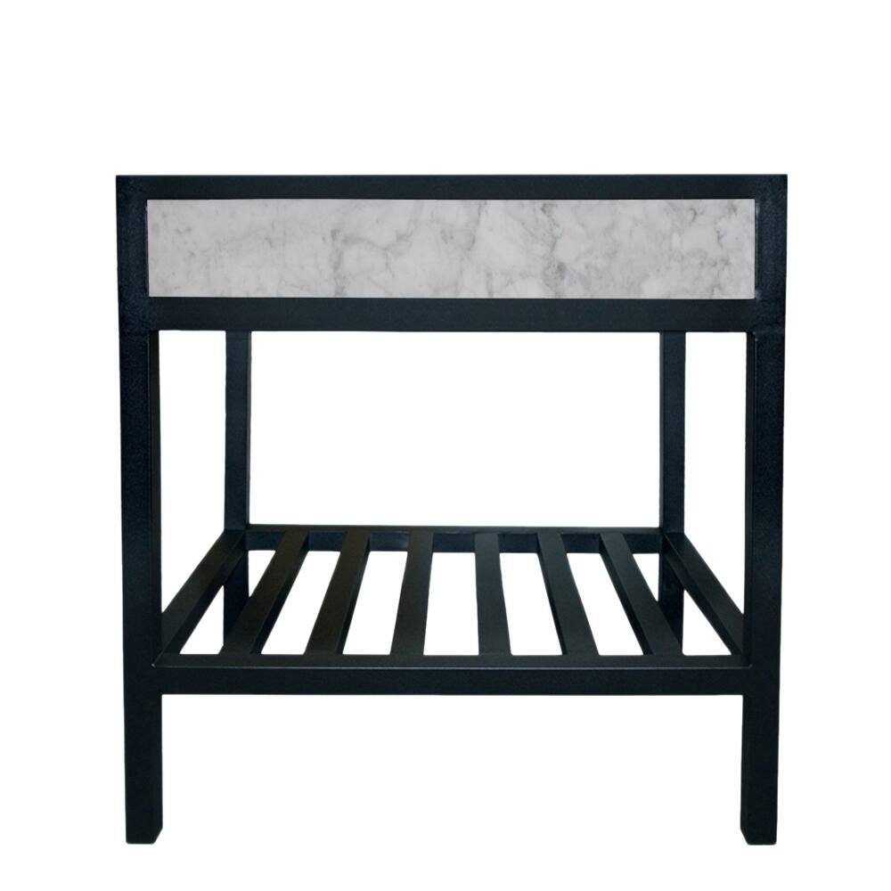 Cuzco Carrara 30-inch Handcrafted Steel Bath Vanity (Base Only)