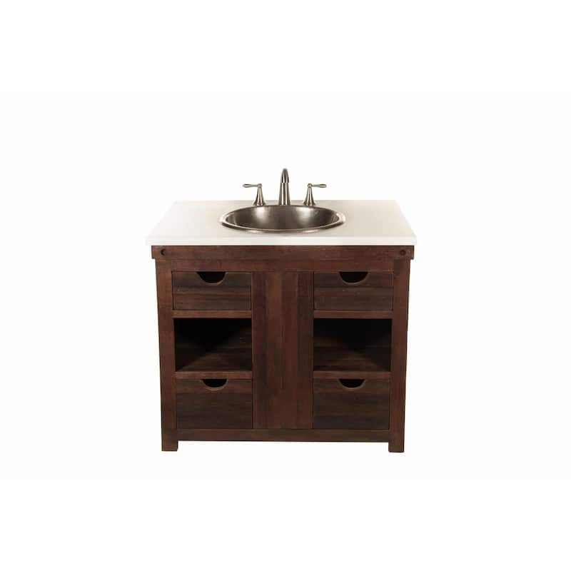 Rolled Classic Brushed Nickel Drop-in Oval Bathroom Sink - Brushed nickel