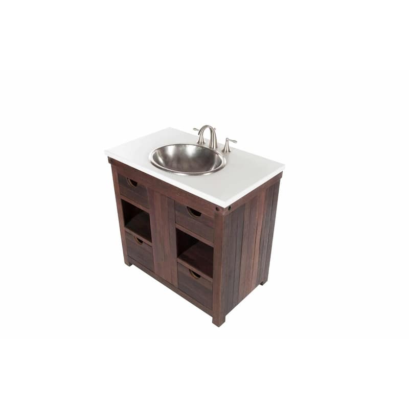 Rolled Classic Brushed Nickel Drop-in Oval Bathroom Sink - Brushed nickel