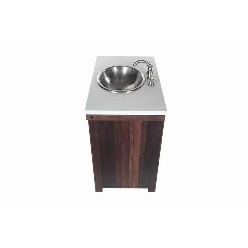 Rolled Classic Brushed Nickel Drop-in Oval Bathroom Sink - Brushed nickel