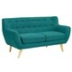 preview thumbnail 3 of 11, Carson Carrington Nordborg Upholstered Loveseat Teal
