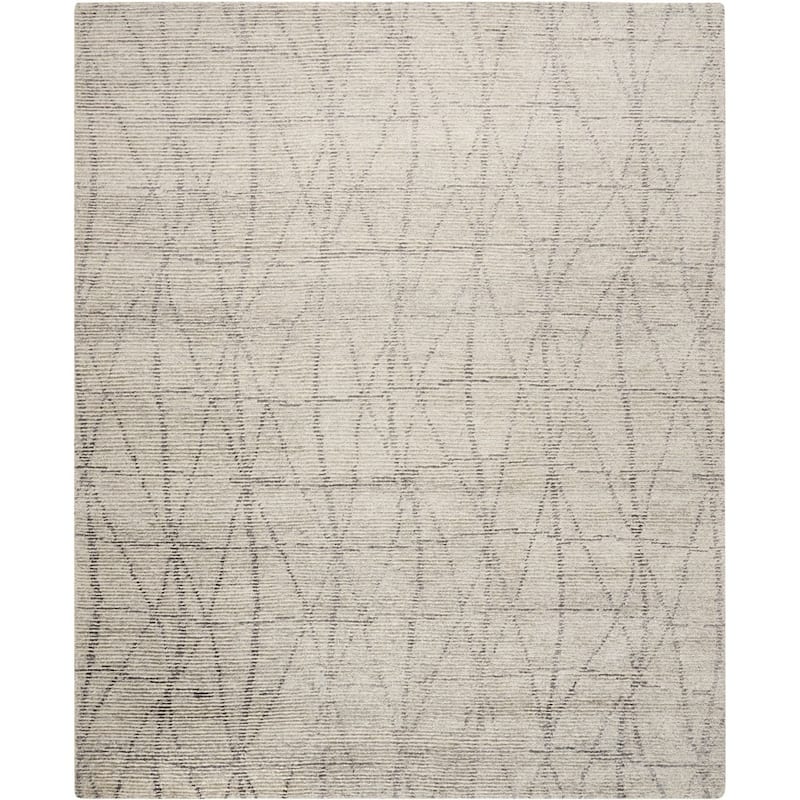 Nourison Ellora Wool Area Rug - Grey - 7'9" x 9'9" - Rectangle