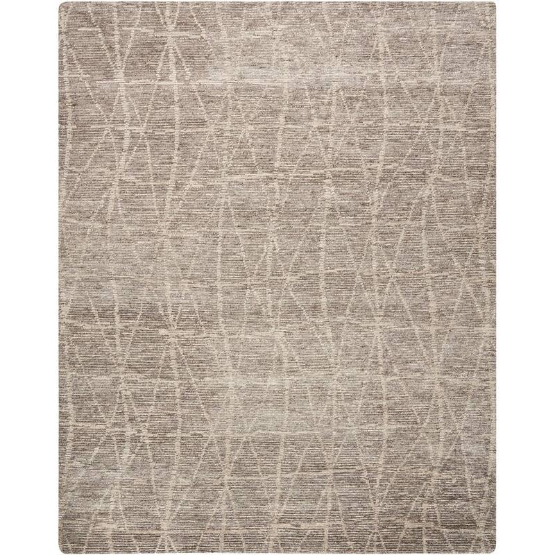 Nourison Ellora Wool Area Rug - Beige - 5'6" x 7'5" - Rectangle