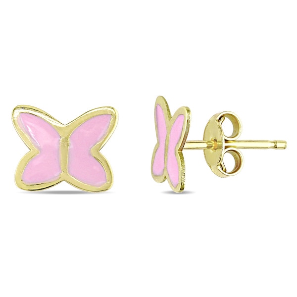 Shop Miadora 18k Yellow Gold with Pink 