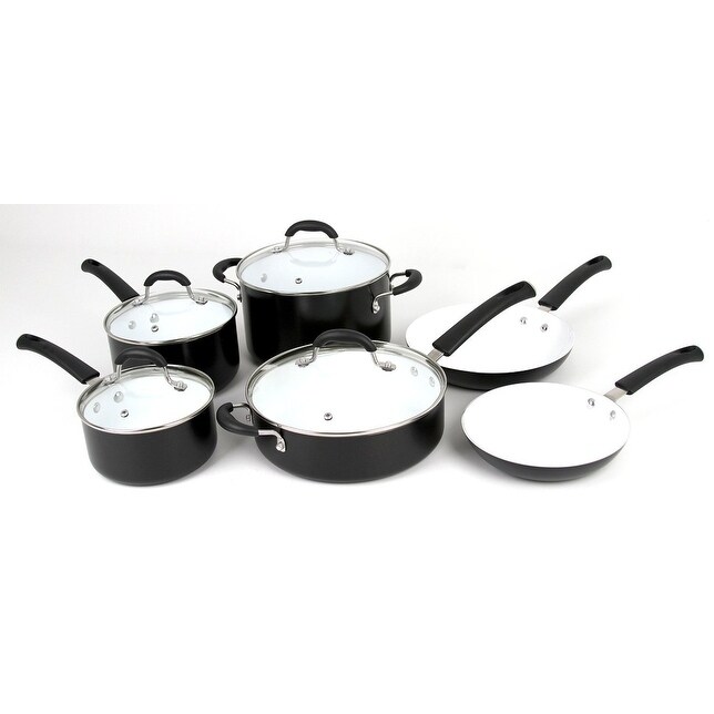 Oneida 10 Pc. Ceramic Cookware Set 35008 - Bed Bath & Beyond