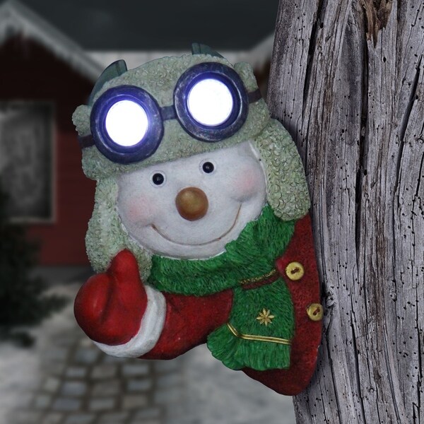Shop Solar Snowman Tree Hugger Free Shipping On Orders Over 45