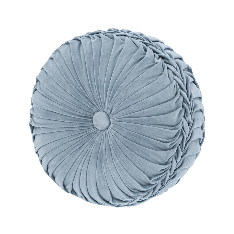 J. Queen New York Button-Tufted Round Decorative Throw Pillow Collection