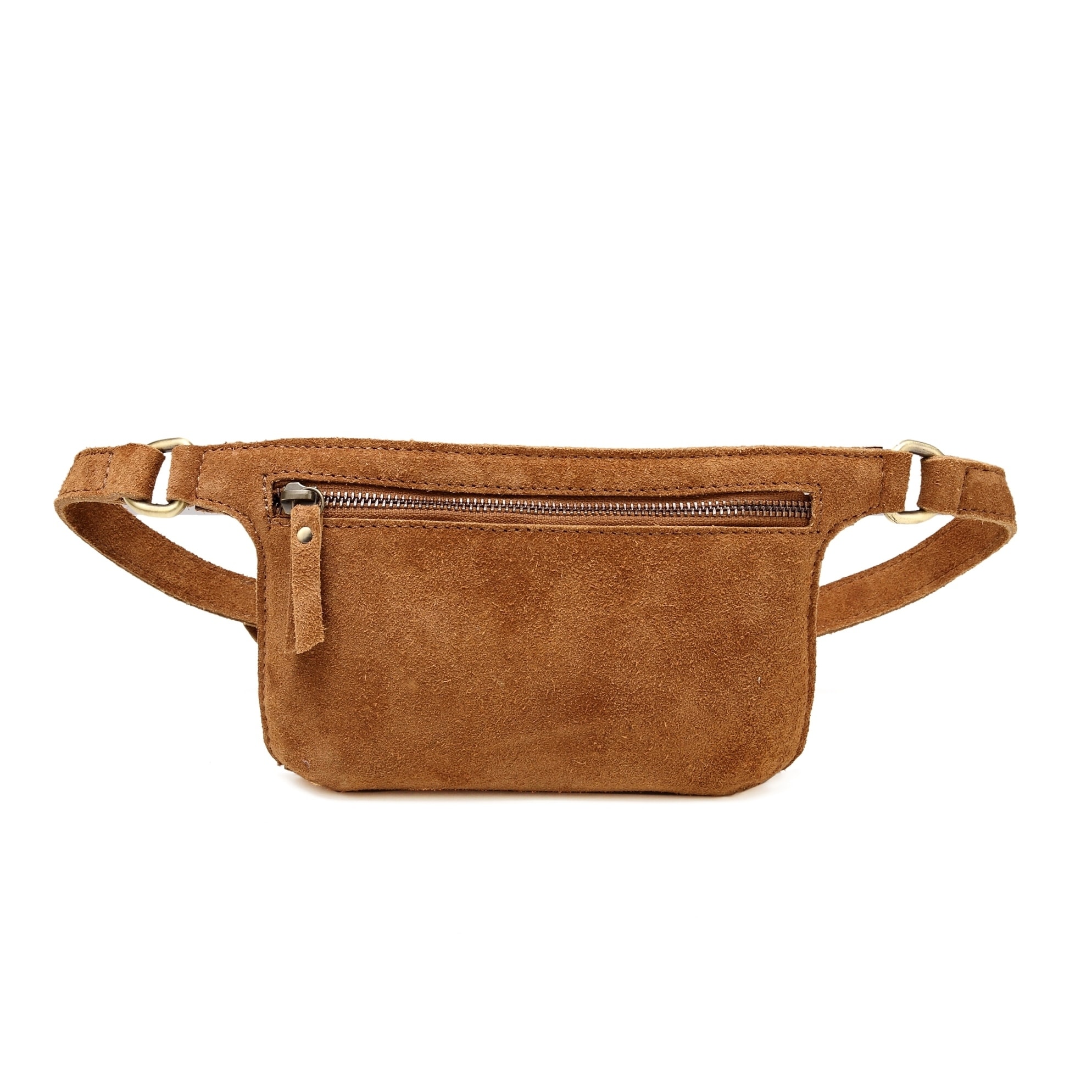 suede waist bag