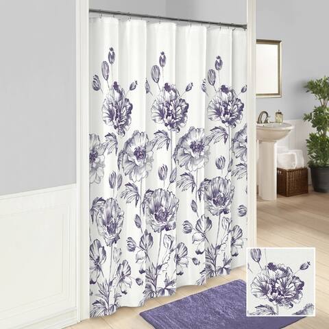 Purple Shower Curtains Online At Our Best Marble Hill Jasmeen Shower Curtain