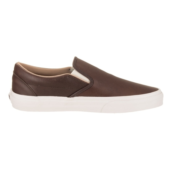 vans lux leather slip on