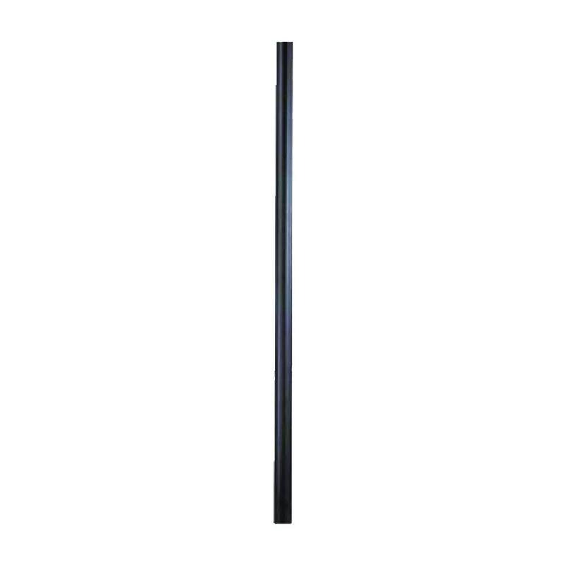 Acclaim Lighting Commercial Grade Direct-Burial Post Collection Black 8 ft. Smooth Extruded Aluminum Lamp Post