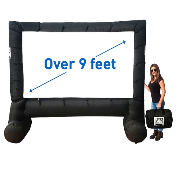 MEGA OUTDOOR SCREEN MOVIE SCREEN - INFLATABLE PROJECTION SCREEN- PORTABLE HUGE OUTDOOR SCREEN - Over 9' DIAGONAL