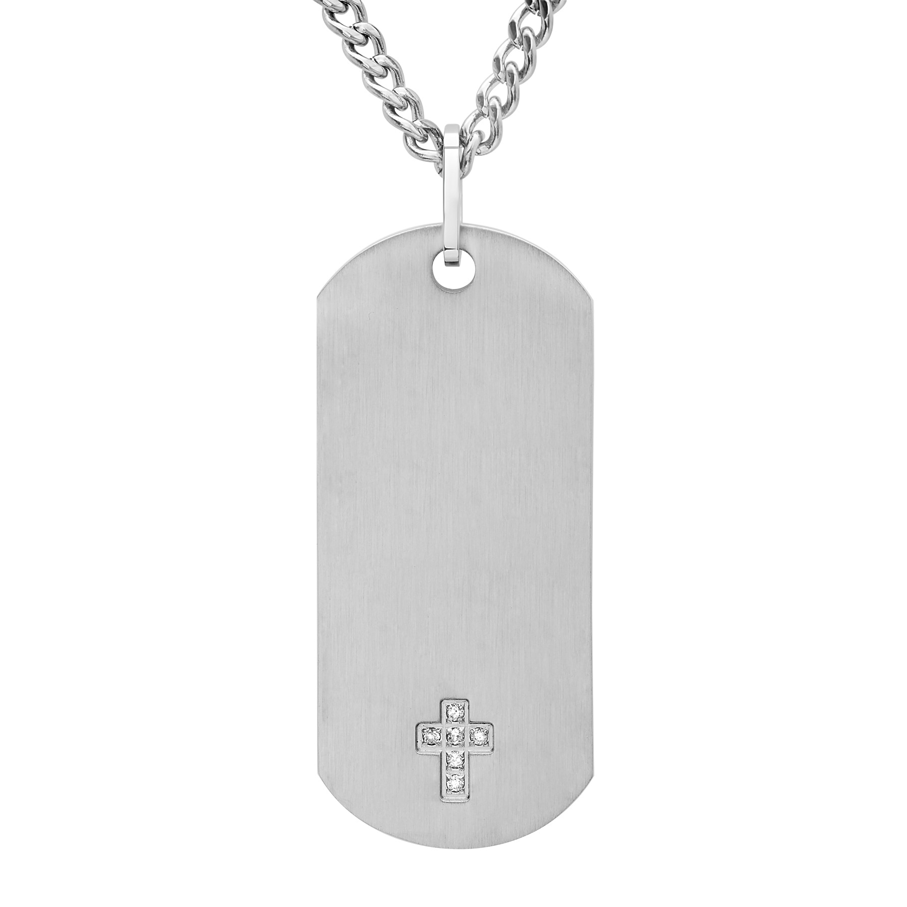 Mens stainless steel dog tag necklaces Clearance