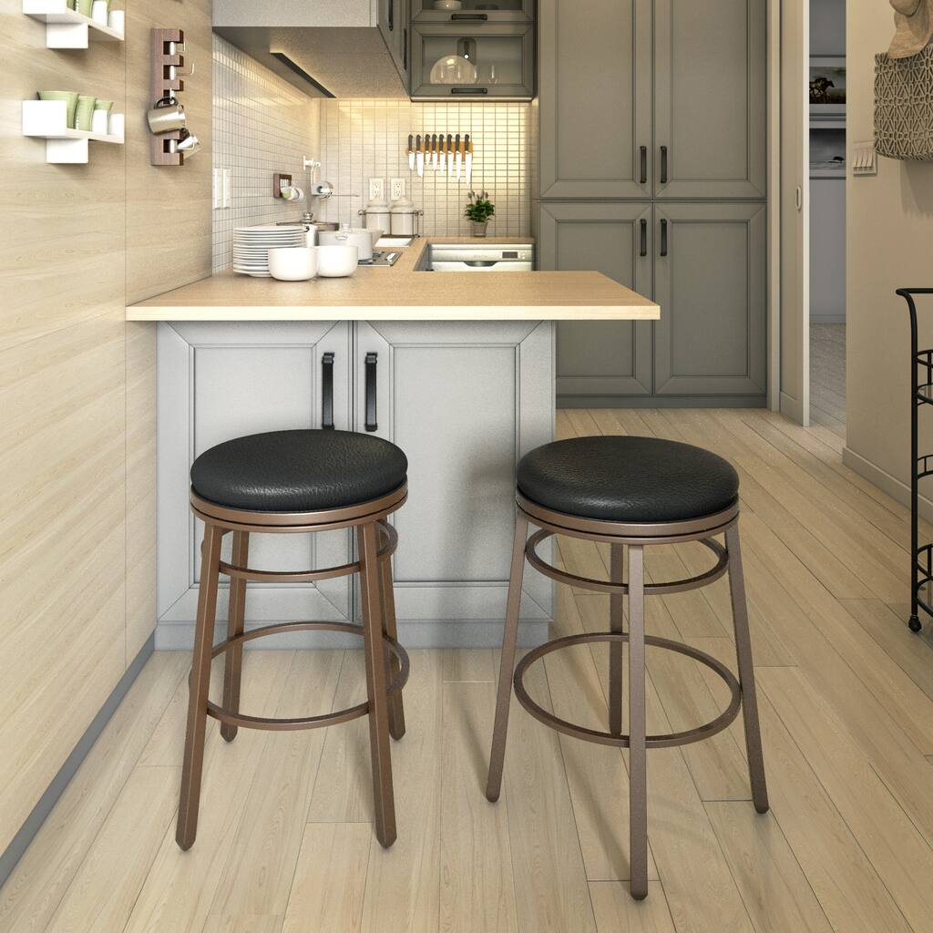 Porch & Den Fortuna 26-inch Backless Counter Stool